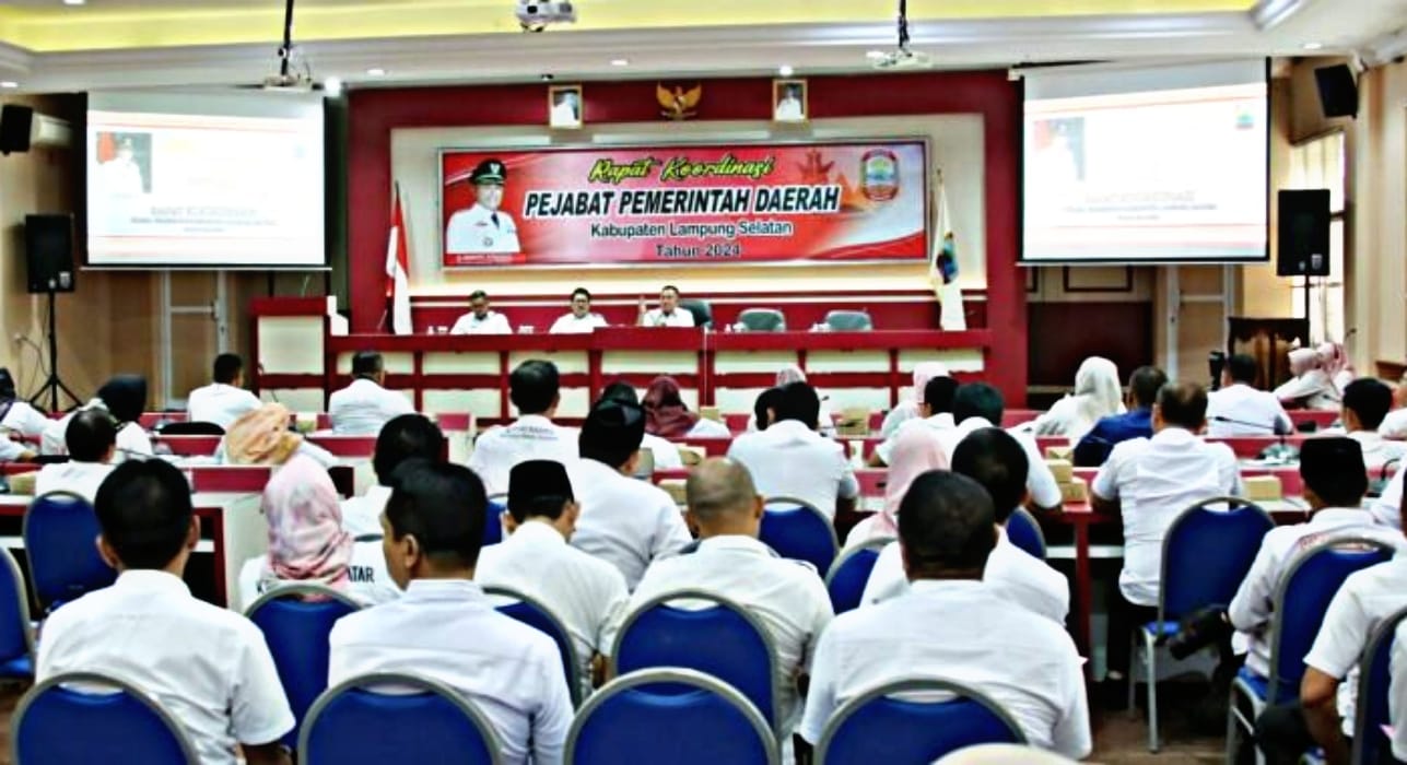 Pimpin Rakor Bulanan Pemkab Lamsel, Ini Pesan Bupati Lampung Selatan Nanang Ermanto