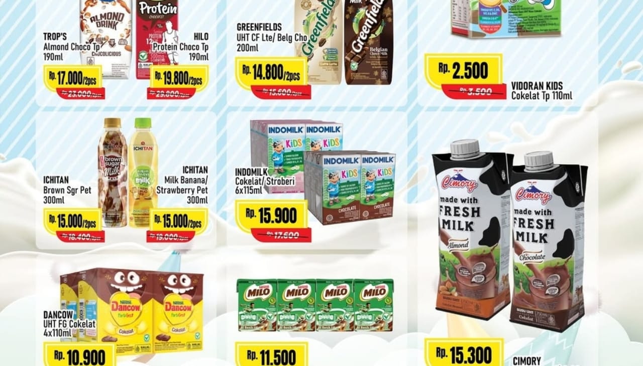 Promo Alfamart Hari Ini, Borong Susu Favorit si Kecil Dengan Liquid Milk Fair, Cek Katalognya