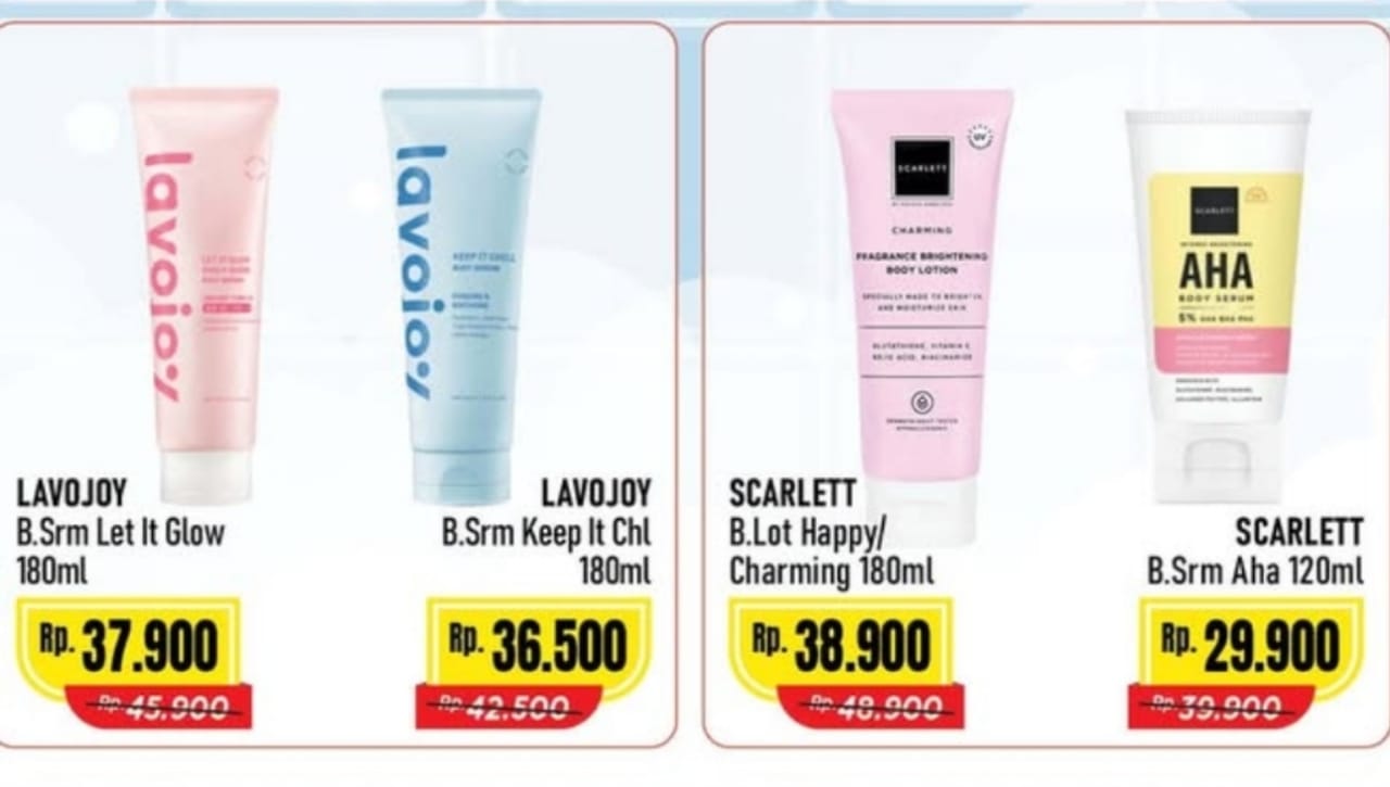 Promo Alfamart Hari Ini Edisi Lotion Favorit, Kulit Dijamin Glowing dan Sehat!
